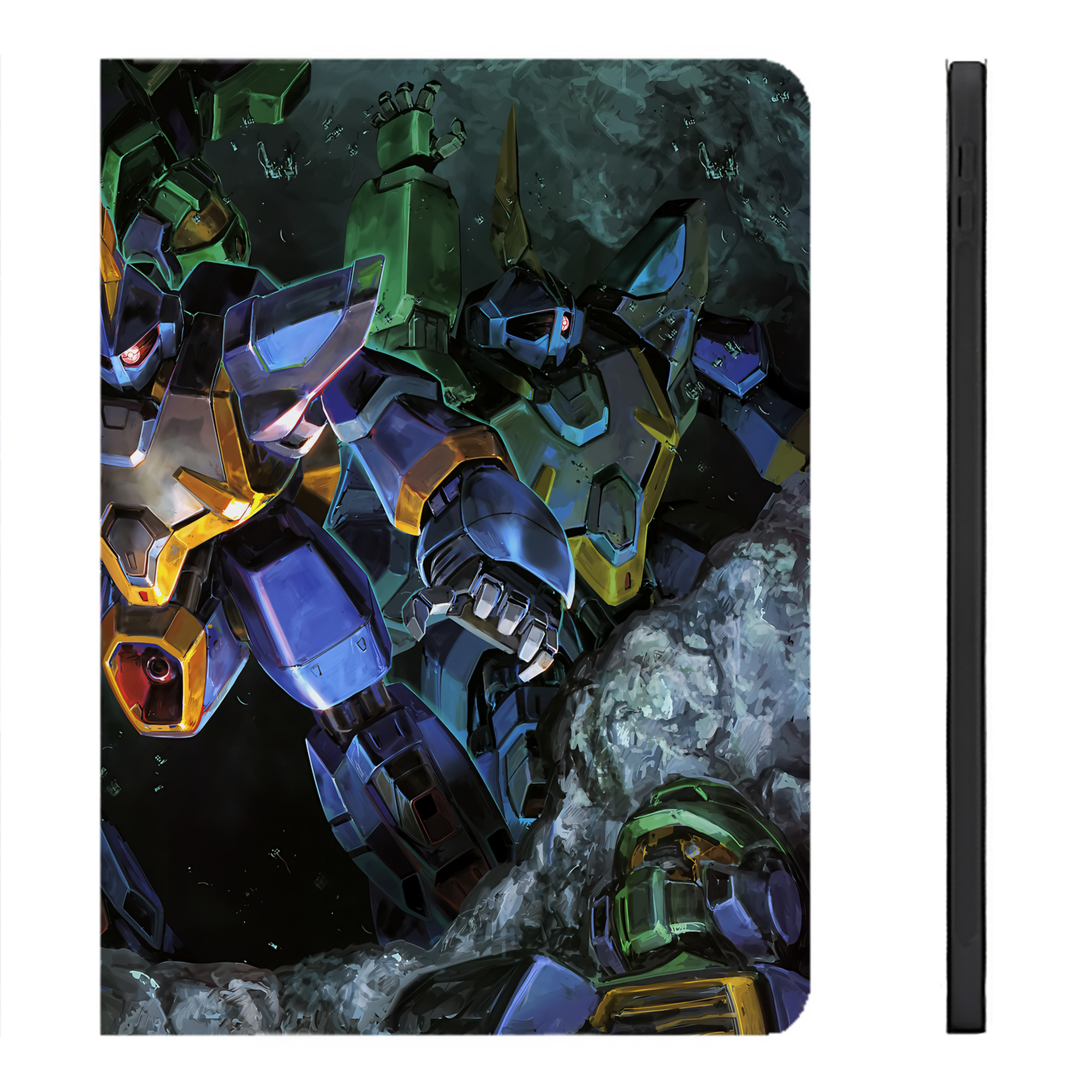 （画像用） 機動戦士ガンダム Mobile Suit Gundam IPadケース ペンホルダー付き ブックスタイルデザイン